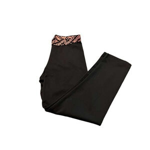 Women’s Reebok PlayDry Black Athletic Capri Leggings Size XS